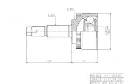 NIE108A ШРУС внешний ABS