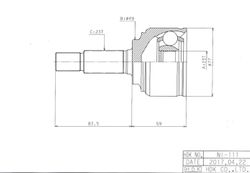 NIE111 ШРУС внешний