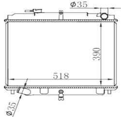 NSF231132 Радиатор охлаждения двигателя