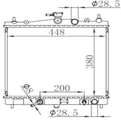 NSK12E111216 Радиатор охлаждения двигателя