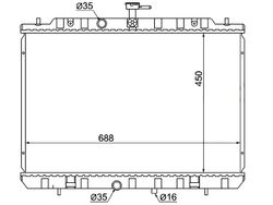 NSNT311216 Радиатор охлаждения двигателя