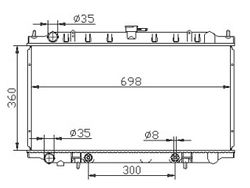 NSQG101216 Радиатор охлаждения двигателя
