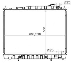 NSR501226 Радиатор охлаждения двигателя