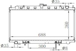 NSU14P111216 Радиатор охлаждения двигателя
