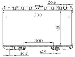 NSU301216 Радиатор охлаждения двигателя