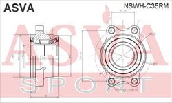 NSWH-C35RM ПОДШИПНИК ЗАДНЕЙ СТУПИЦЫ