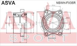 NSWH-FX35R ПОДШИПНИК ЗАДНЕЙ СТУПИЦЫ
