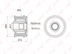 PA1006 Обгонная муфта шкива генератора