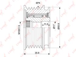 PA1037 Муфта обгонная шкива генератора