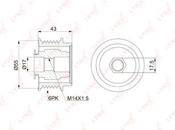 PA1149 Обгонная муфта шкива генератора