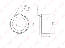 PB1021 Ролик натяжителя ремня ГРМ