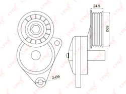 PT3011 Натяжитель ремня навесного оборудования