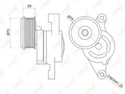 PT3025 Натяжитель ремня навесного оборудования