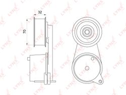 PT3052 Натяжитель поликлинового ремня