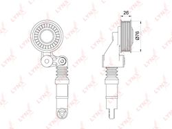 PT3188 Натяжитель поликлинового ремня
