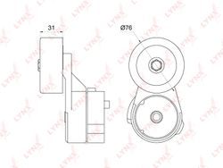 PT3249 Натяжитель поликлинового ремня