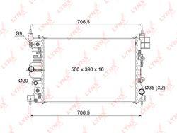 RB1010 Радиатор охлаждения двигателя