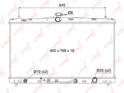 RB1126 Радиатор охлаждения двигателя