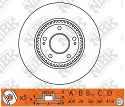 RN1348 Диск тормозной передний