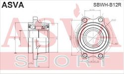 SBWH-B12R ПОДШИПНИК ЗАДНЕЙ СТУПИЦЫ