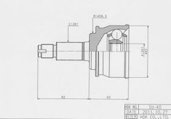 SUE040 ШРУС внешний