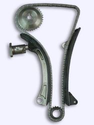 T022B Комплект для замены цепи ГРМ (для модификации с VVT); [Цепь, Натяжитель, 2 успокоителя, 2 звездочки]