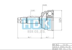 TO040 ШРУС внешний TO-40