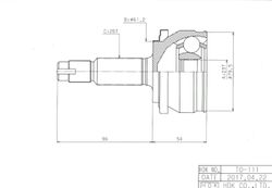 TO111 ШРУС внешний