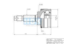 TOE056A ШРУС внешний ABS ECO-series