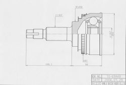 TOE069A ШРУС внешний ABS ECO-series