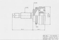 TOE094A ШРУС внешний ABS ECO-series