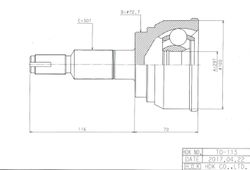 TOE113 ШРУС внешний