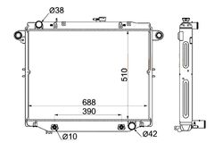 TYHDJ1001232 Радиатор охлаждения двигателя