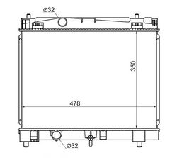 TYKSP1301216 Радиатор охлаждения двигателя