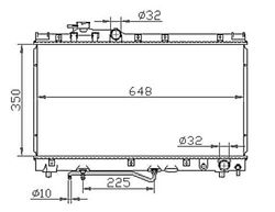 TYST2001216 Радиатор охлаждения двигателя