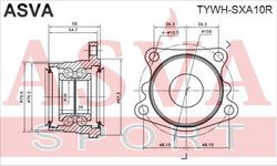 TYWH-SXA10R ПОДШИПНИК ЗАДНЕЙ СТУПИЦЫ