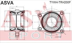 TYWH-TRH200F ПОДШИПНИК ПЕРЕДНЕЙ СТУПИЦЫ