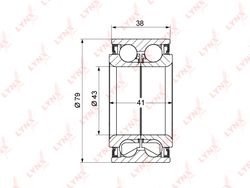 WB1123 Подшипник ступицы колеса | перед прав/лев |