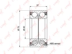 WB1183 Подшипник ступицы колеса | перед прав/лев |