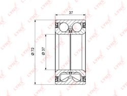 WB1186 Подшипник ступицы колеса | перед прав/лев |