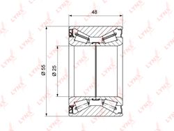 WB1215 Подшипник ступицы колеса | зад прав/лев |