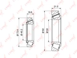 WB1230 Подшипник ступицы колеса к-т 2шт. | перед прав/лев |