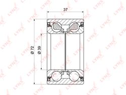 WB1240 Подшипник ступицы колеса | перед прав/лев |