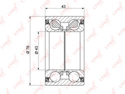 WB1267 Подшипник ступицы колеса | перед прав/лев |