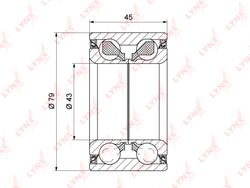 WB1272 Подшипник ступицы колеса | зад прав/лев |