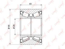 WB1298 Подшипник ступицы колеса | зад прав/лев |
