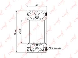 WB1324 Подшипник ступицы колеса | перед прав/лев |