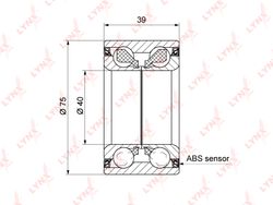 WB1330 Подшипник ступицы колеса | перед прав/лев |