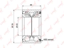 WB1354 Подшипник ступицы колеса | перед прав/лев |