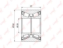 WB1369 Подшипник ступицы колеса | зад прав/лев |